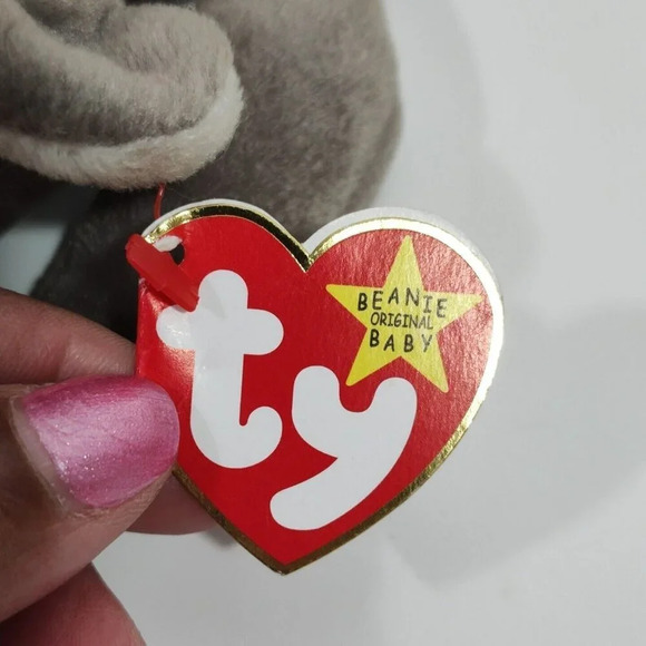 Ty Beanie Babies Mel Koala Bear Plush Stuffed Animal Toy Gray 8 in Hang Tag FLAW - Picture 7 of 11